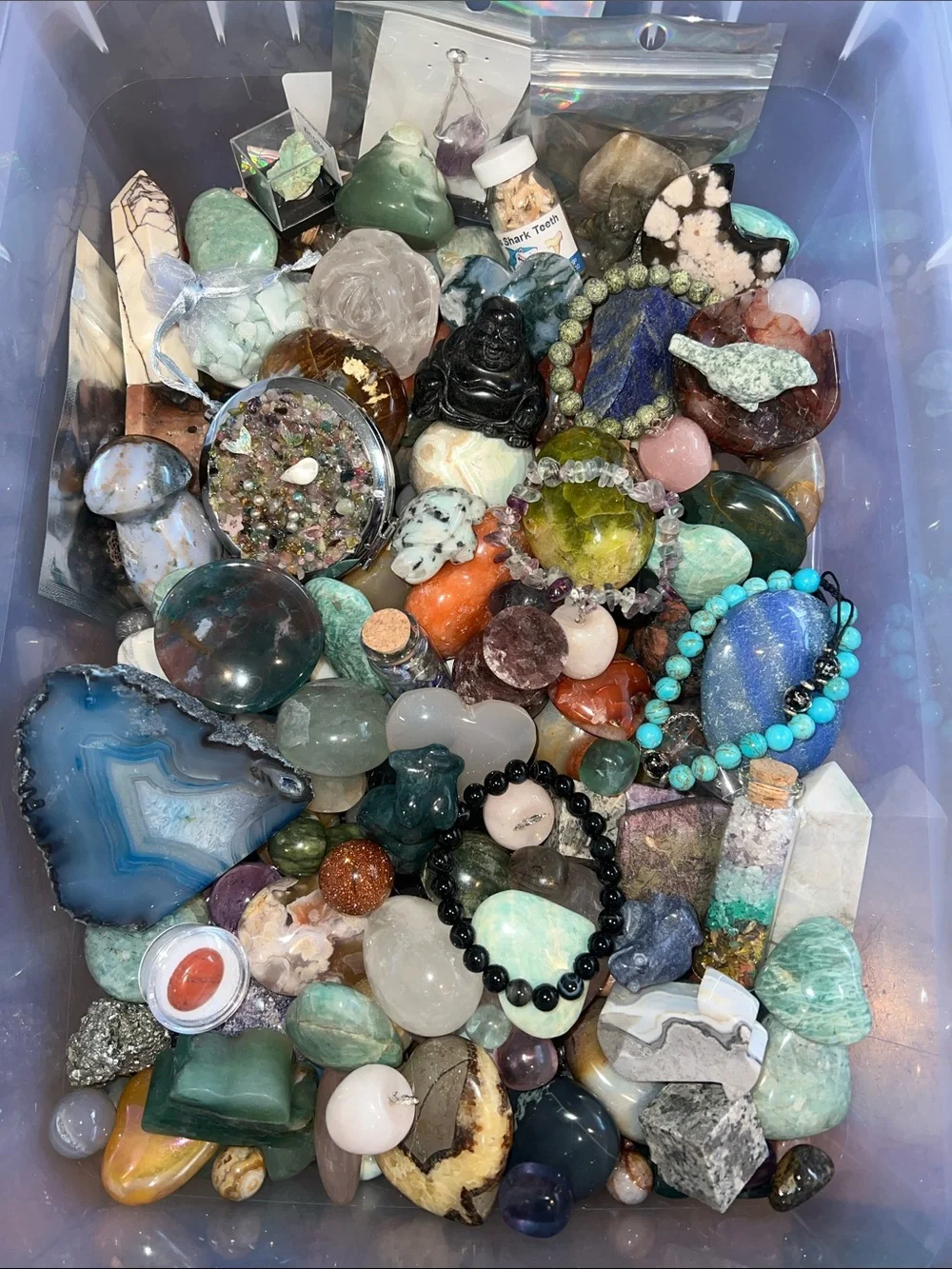 Huge Mystery Crystal Gemstone At Least 1Lb Scoop NWOT